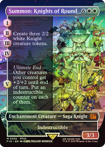 Summon: Knights of Round (FIN) (359) / Borderless / Foil