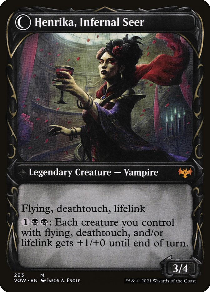 Henrika Domnathi // Henrika, Infernal Seer (VOW) (293) / Showcase — cara 2 de 2