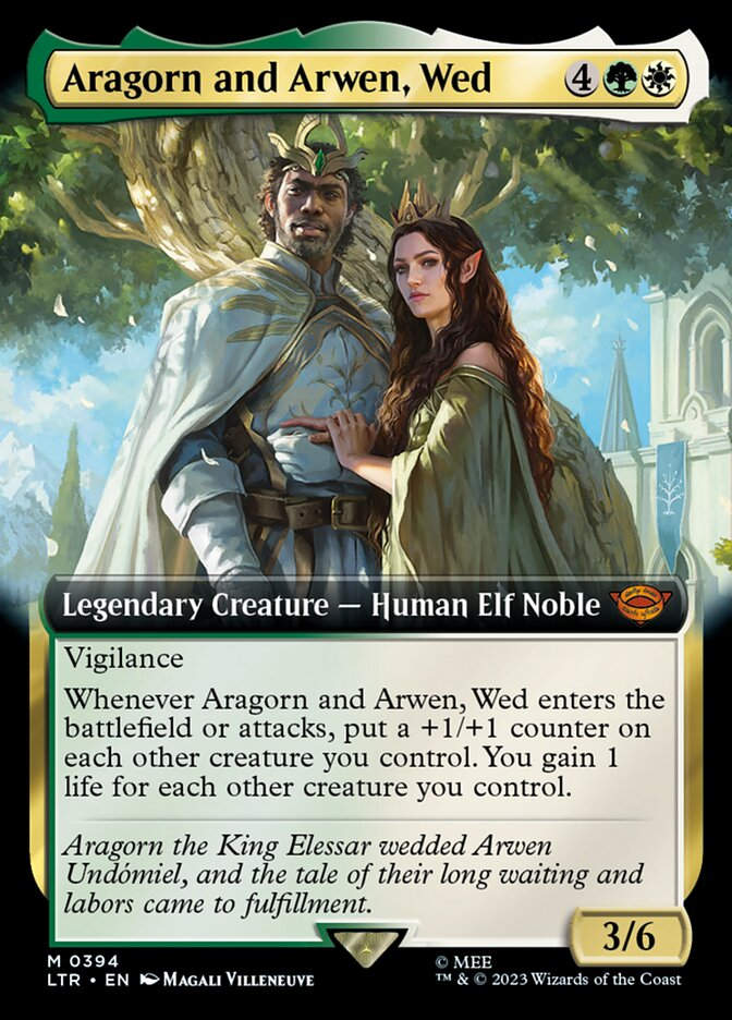 Aragorn and Arwen, Wed (LTR) (394) / Extended Art