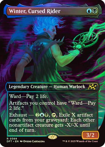 Winter, Cursed Rider (DFT) (369) / Foil / Borderless