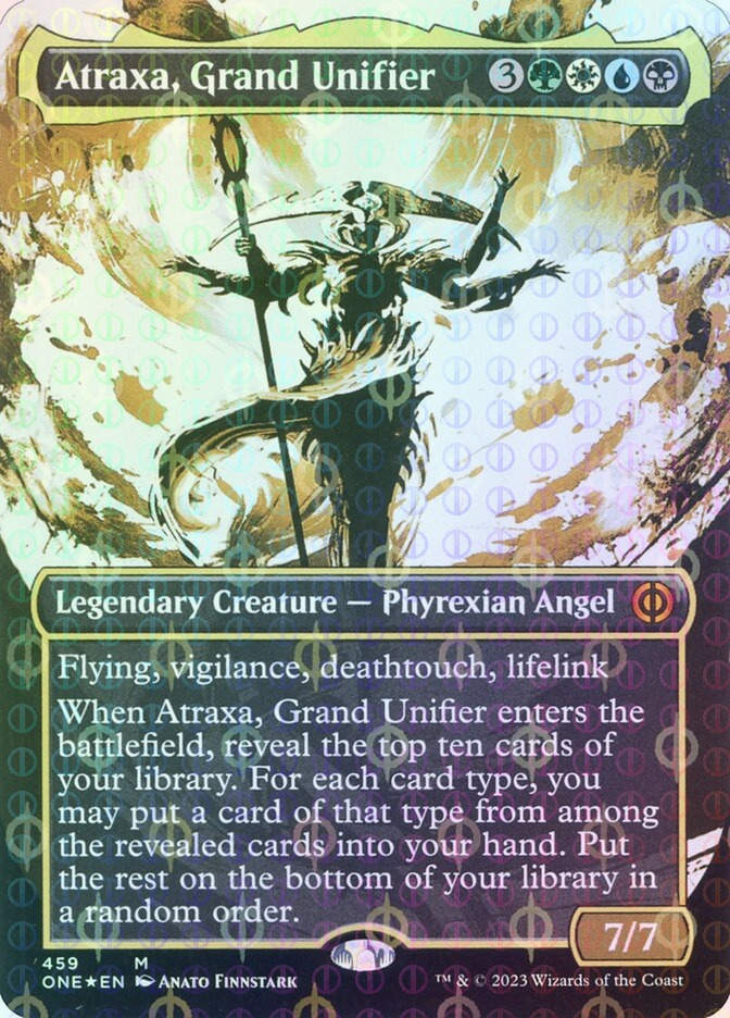Atraxa, Grand Unifier (ONE) (459) / Borderless / Showcase / Compleat Foil