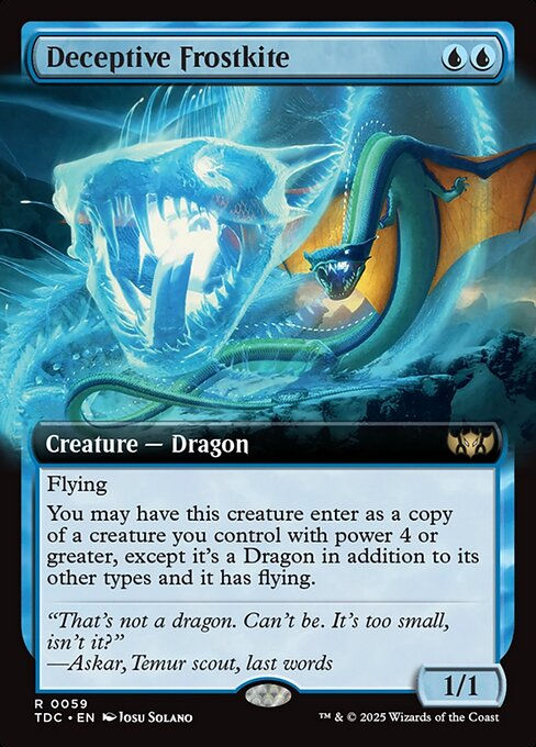 Deceptive Frostkite (TDC) (59) / Extended Art