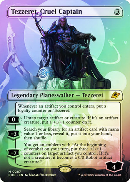 tezzeret mtg cards Core Set 2019 Planeswalker Deck: You get an emblem with At the beginning of combat on your turn Tezzeret the Seeker Proxy -
