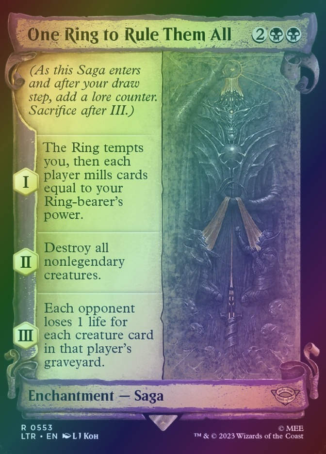 One Ring to Rule Them All (LTR) (553) / Showcase / Foil
