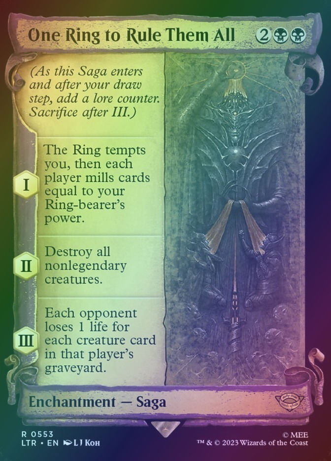 One Ring to Rule Them All (LTR) (553) / Showcase / Foil