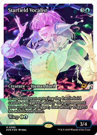 Starfield Vocalist (EOE) (385) / Showcase Fracture Foil