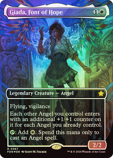 Giada, Font of Hope (FDN) (367) / Mana Foil / Borderless
