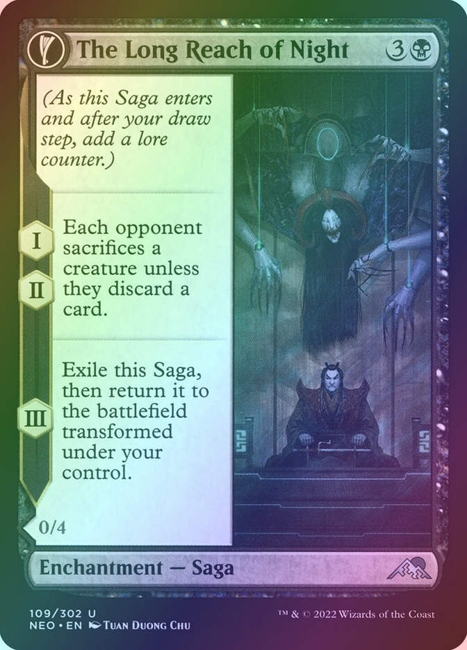 The Long Reach of Night // Animus of Night's Reach (NEO) (109) / Foil