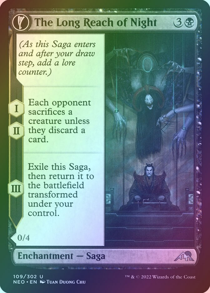 The Long Reach of Night // Animus of Night's Reach (NEO) (109) / Foil — cara 1 de 2