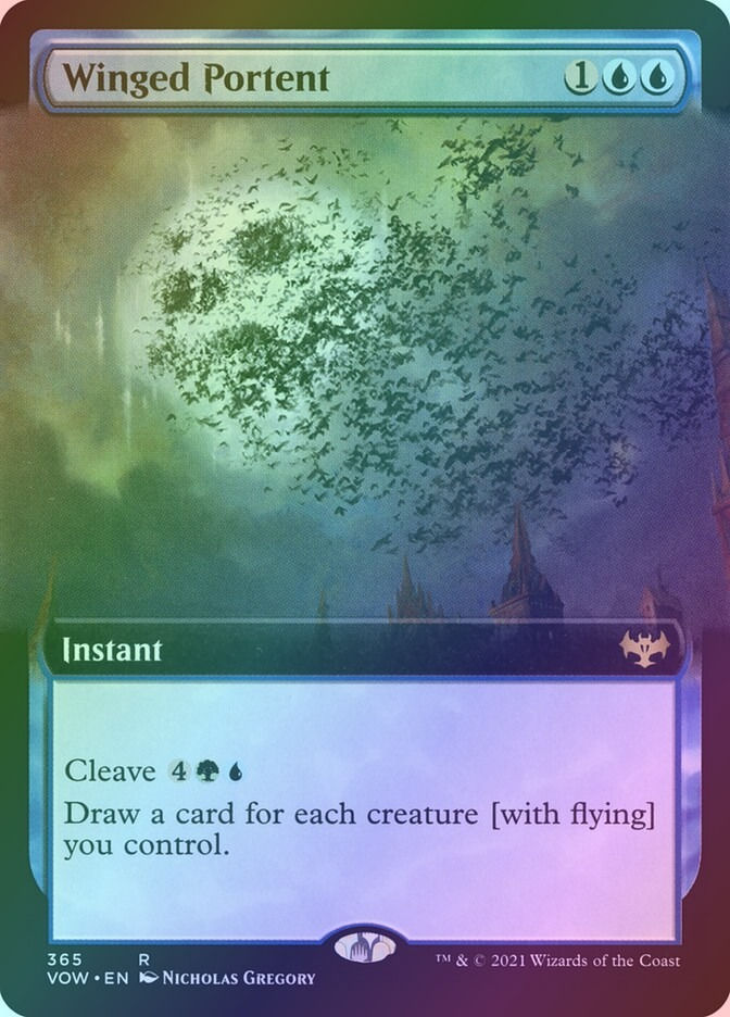 Winged Portent (VOW) (365) / Extended Art / Foil