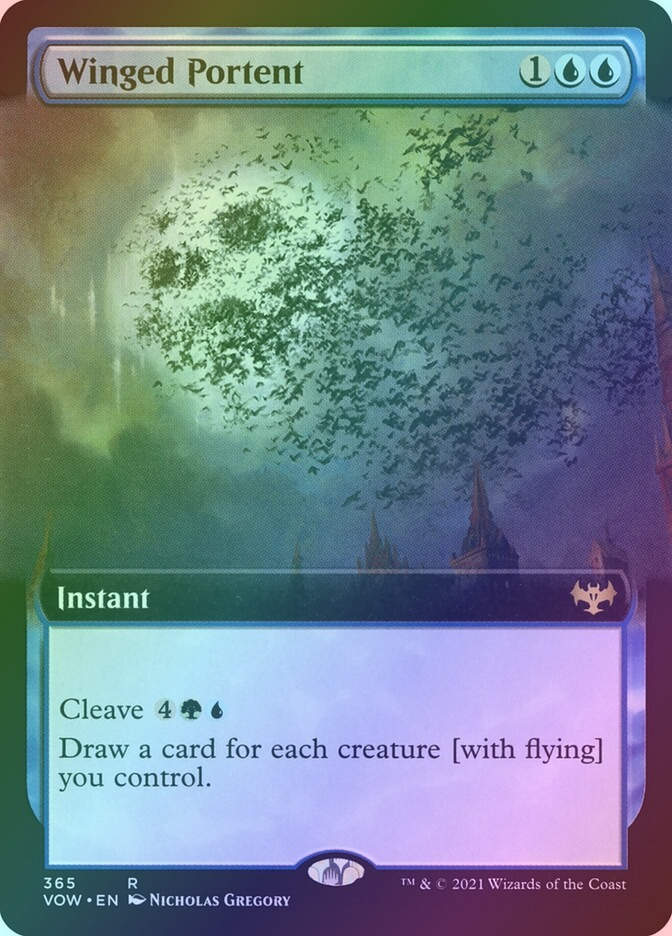 Winged Portent (VOW) (365) / Extended Art / Foil