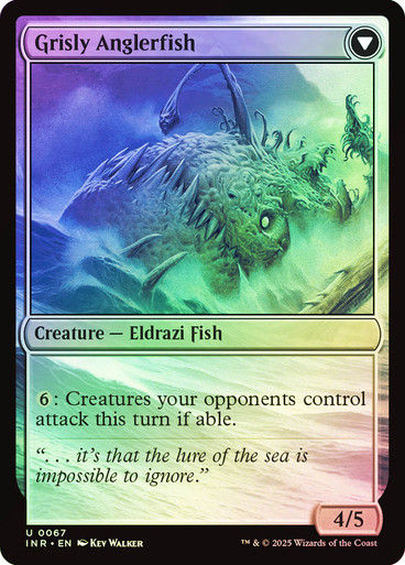 Grizzled Angler // Grisly Anglerfish (INR) (67) / Foil — cara 2 de 2