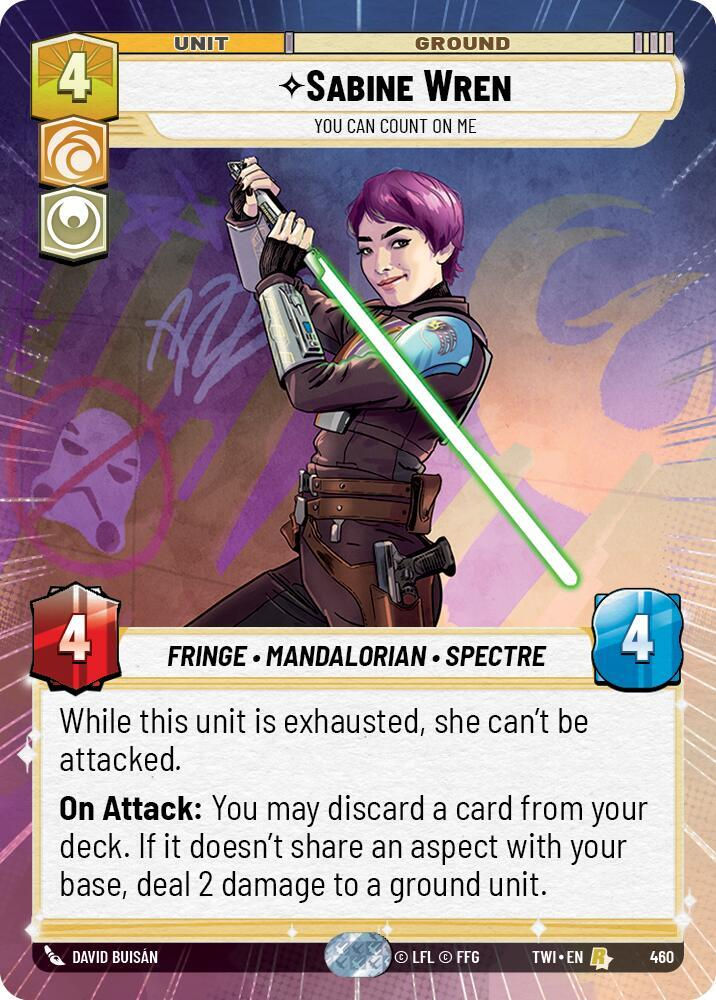 Sabine Wren - You Can Count On Me (Hyperspace) (TWI) (460) / Foil