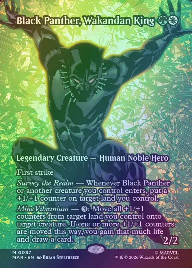 Black Panther, Wakandan King (MAR) (87) / Foil