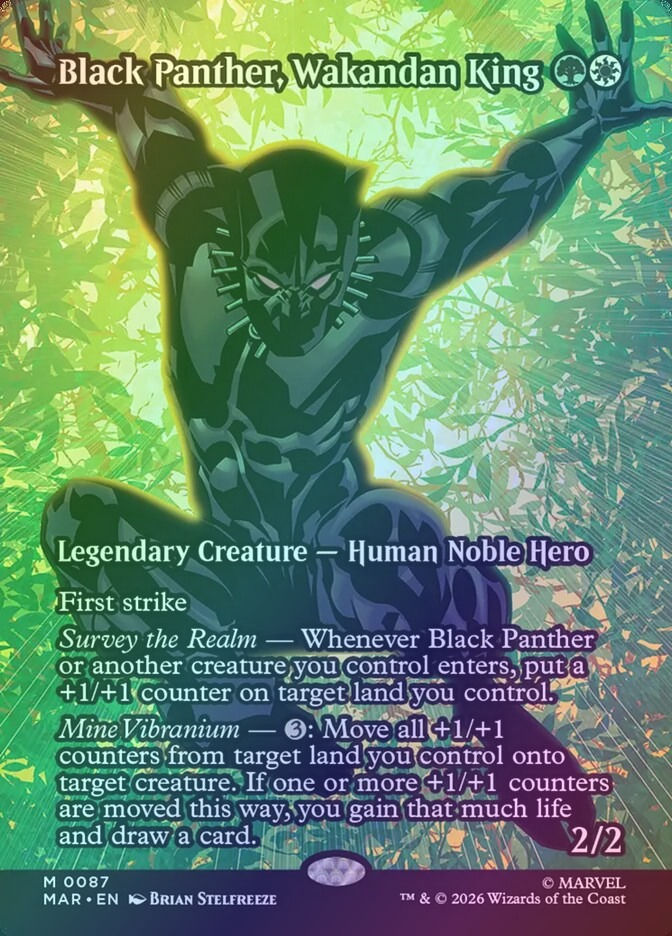 Black Panther, Wakandan King (MAR) (87) / Foil