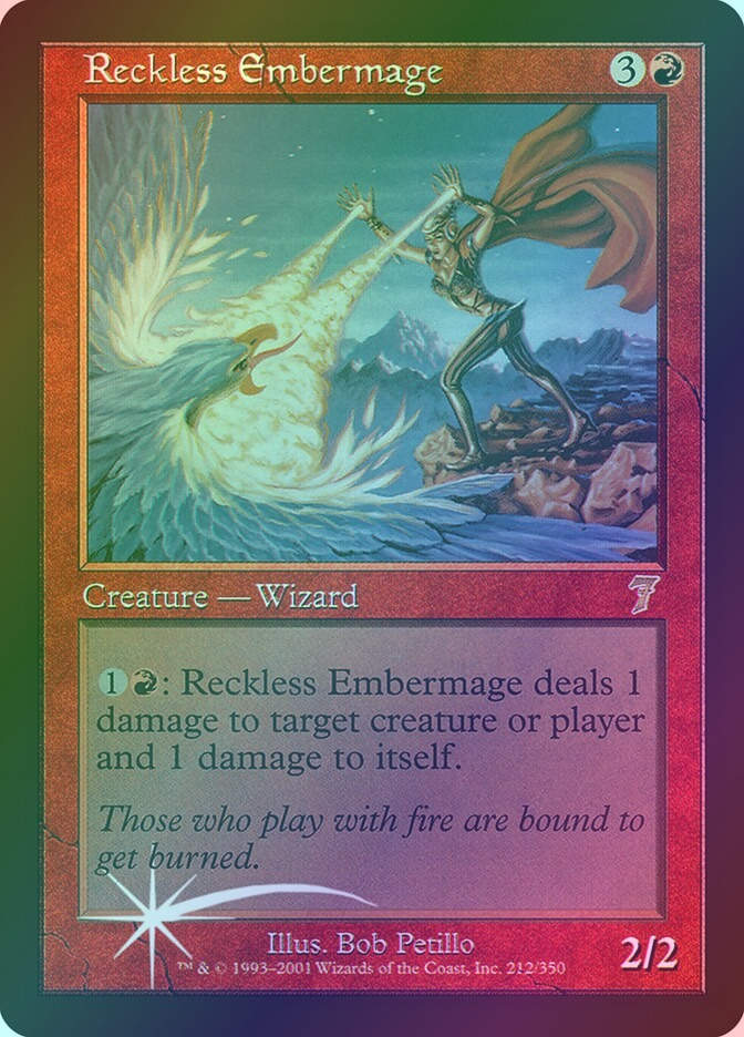 Reckless Embermage (7ED) (212★) / Foil