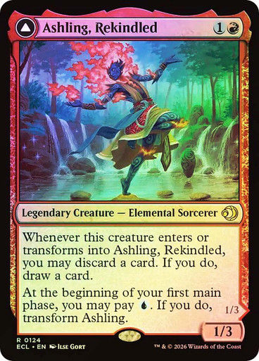 Ashling, Rekindled // Ashling, Rimebound (ECL) (124) / Foil — cara 1 de 2