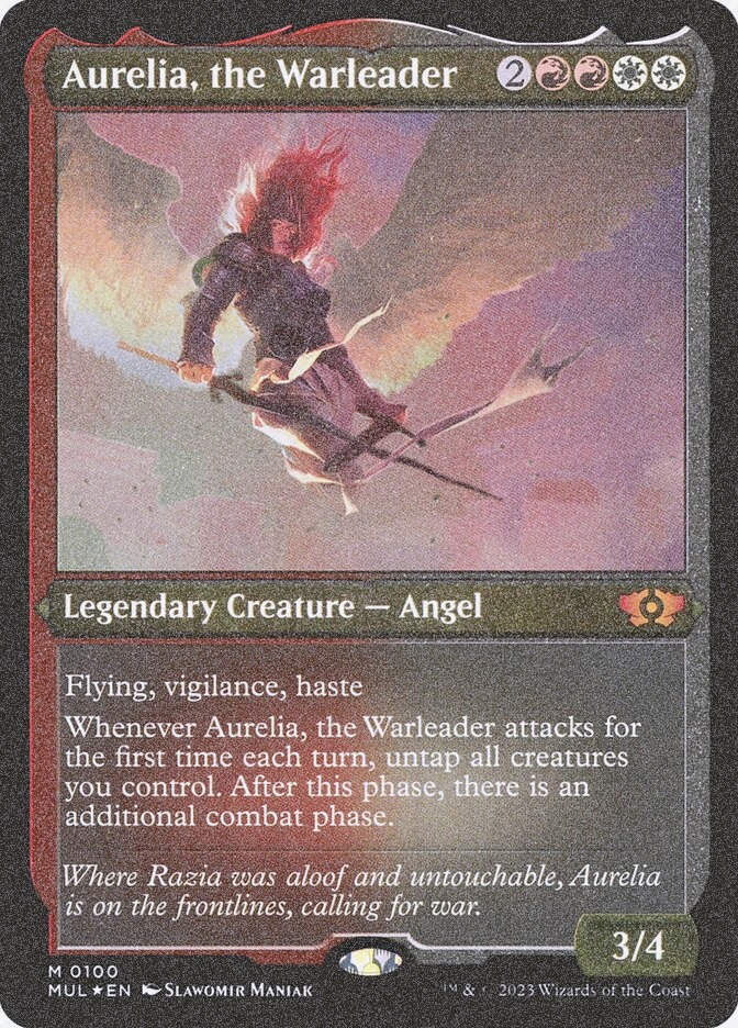 Aurelia, the Warleader (MUL) (100) / Foil Etched