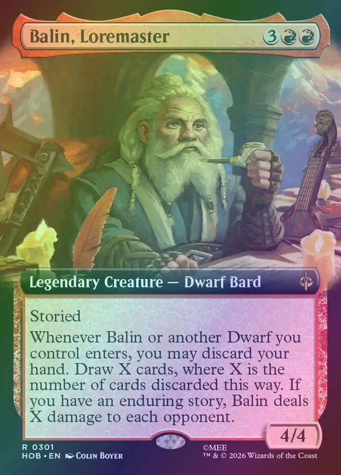 Balin, Loremaster (HOB) (301) / Extended Art / Foil