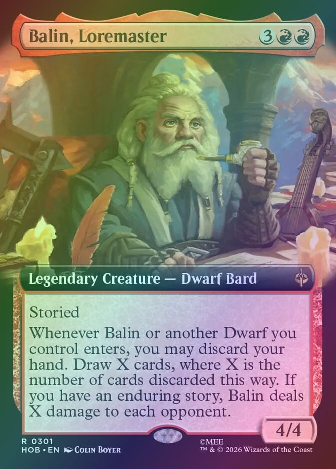 Balin, Loremaster (HOB) (301) / Extended Art / Foil