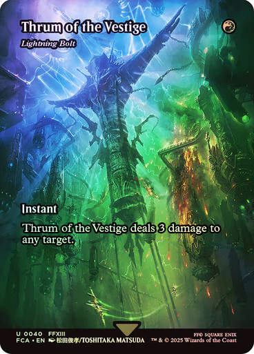 Lightning Bolt (FCA) (40) / Borderless / Foil