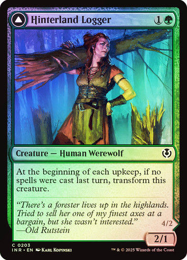 Hinterland Logger // Timber Shredder (INR) (203) / Foil — cara 1 de 2