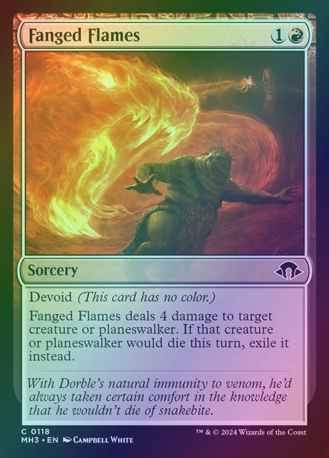 Fanged Flames (MH3) (118) / Foil