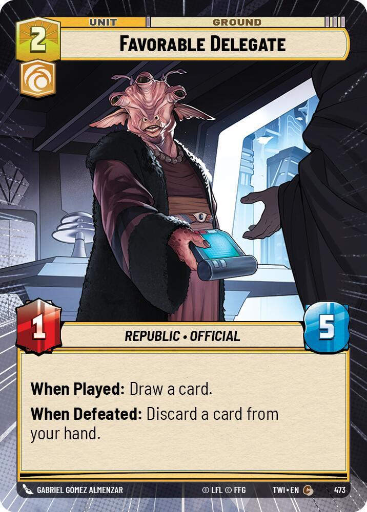 Favorable Delegate (Hyperspace) (TWI) (473) / Foil