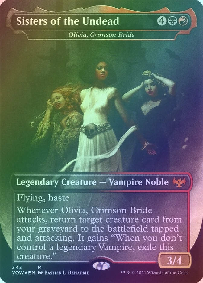 Olivia, Crimson Bride (VOW) (343) / Borderless / Foil