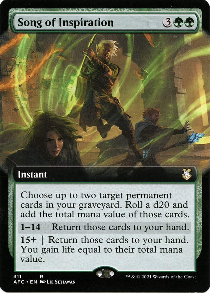 Song of Inspiration (AFC) (311) / Extended Art