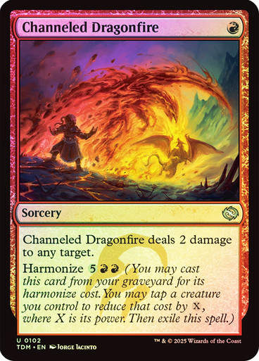 Channeled Dragonfire (TDM) (102) / Foil