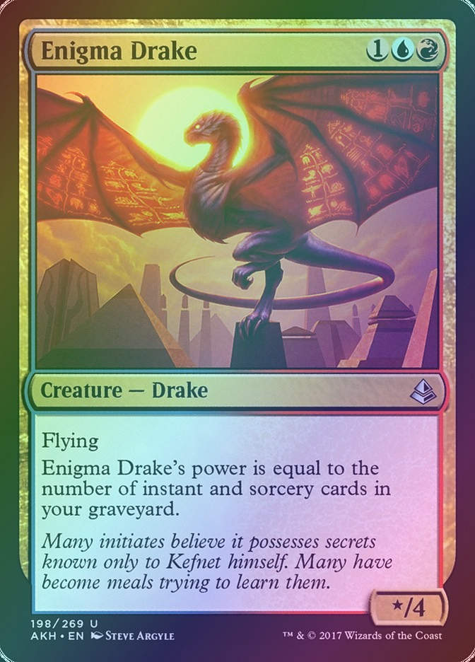 Enigma Drake (AKH) (198) / Foil