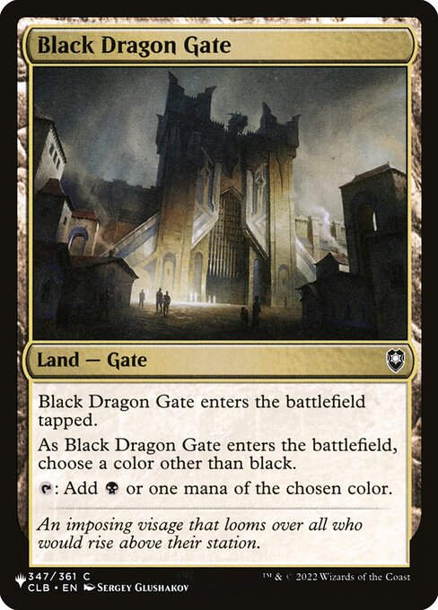 Black Dragon Gate (PLST) (CLB-347)