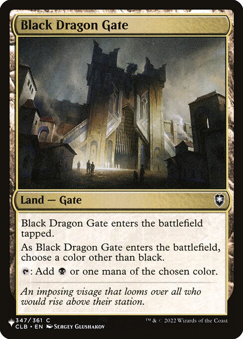 Black Dragon Gate (PLST) (CLB-347)
