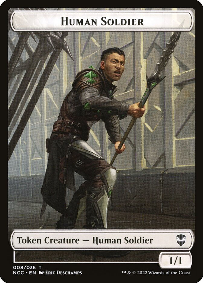 Eldrazi // Human Soldier (TNCC) (1 // 8) — cara 2 de 2
