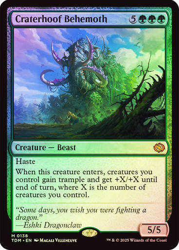 Craterhoof Behemoth (TDM) (138) / Foil