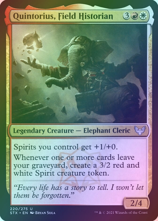 Quintorius, Field Historian (STX) (220) / Foil