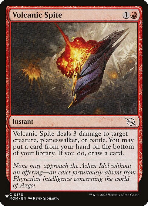 Volcanic Spite (PLST) (MOM-170)