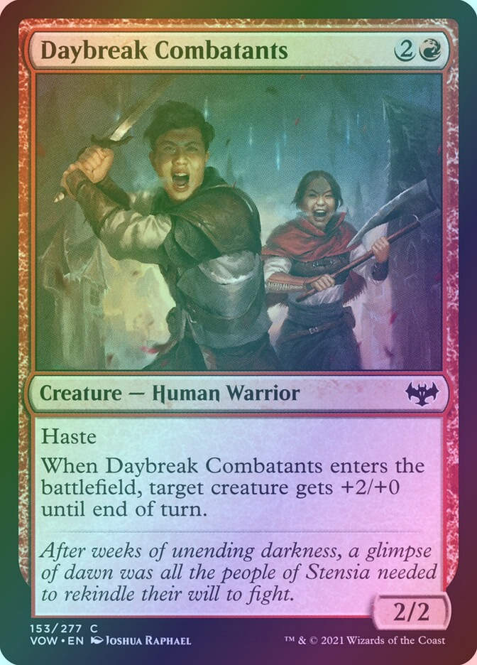 Daybreak Combatants (VOW) (153) / Foil