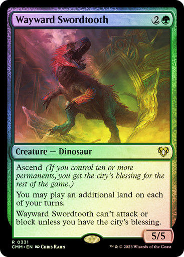Wayward Swordtooth (cmm) / Foil