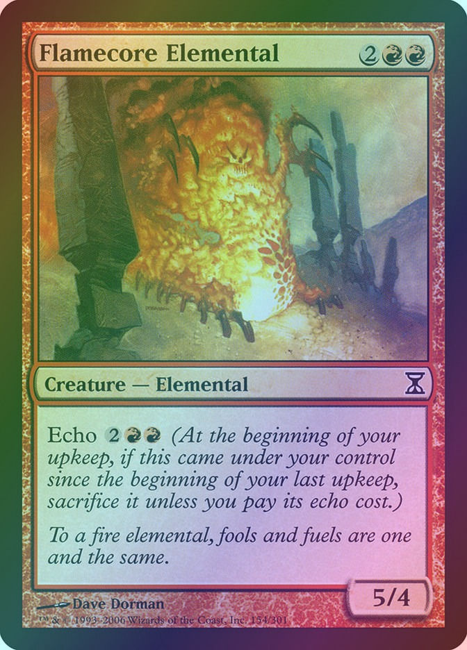 Flamecore Elemental (TSP) (154) / Foil