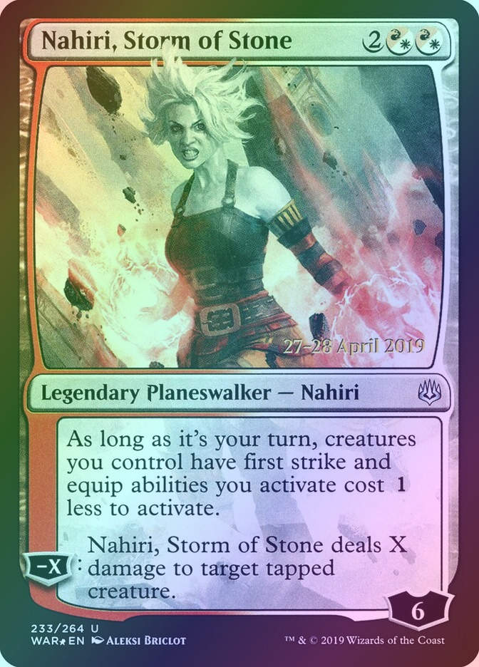 Nahiri, Storm of Stone (PWAR) (233s) / Foil