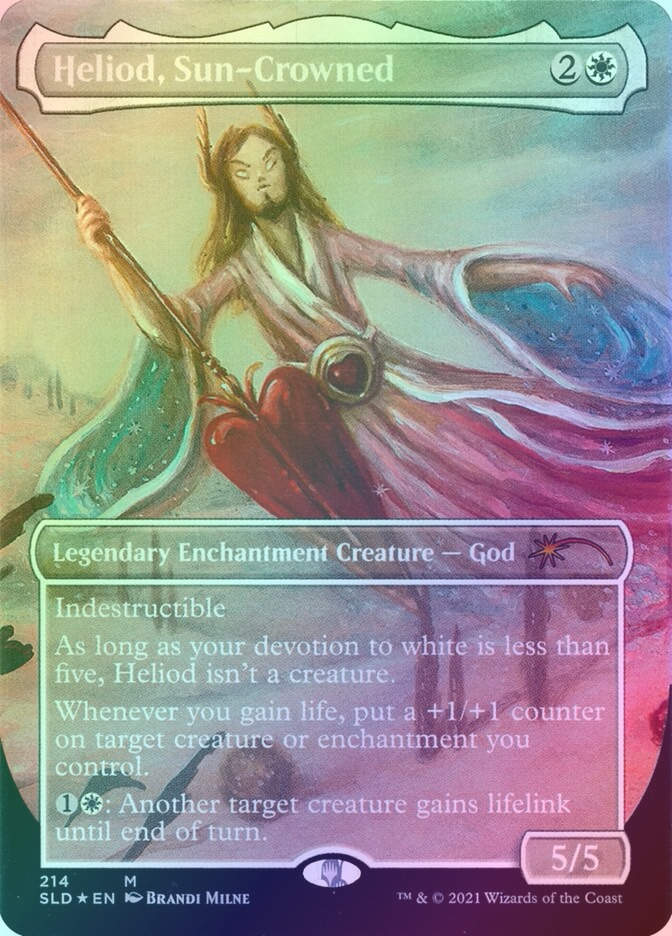 Heliod, Sun-Crowned (SLD) (214) / Borderless / Foil
