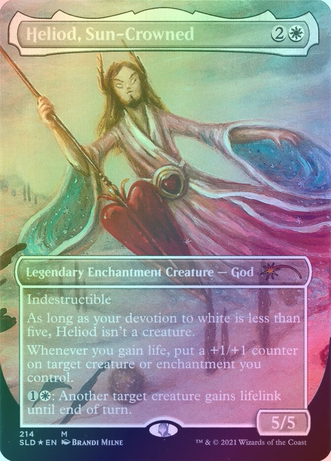 Heliod, Sun-Crowned (SLD) (214) / Borderless / Foil