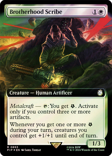 Brotherhood Scribe (pip) (893) / Extended Surge Foil