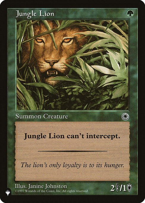 Jungle Lion (PLST) (POR-171)