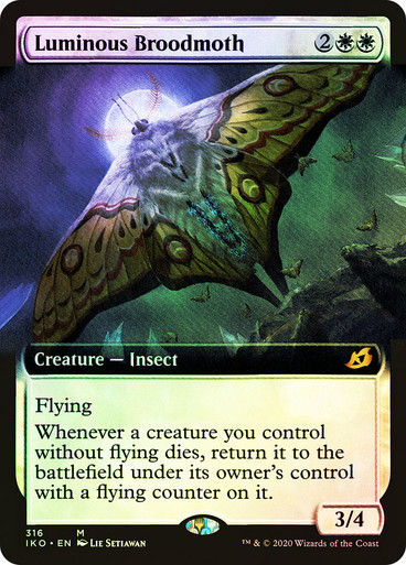 Luminous Broodmoth (IKO) (316) / Extended Art / Foil