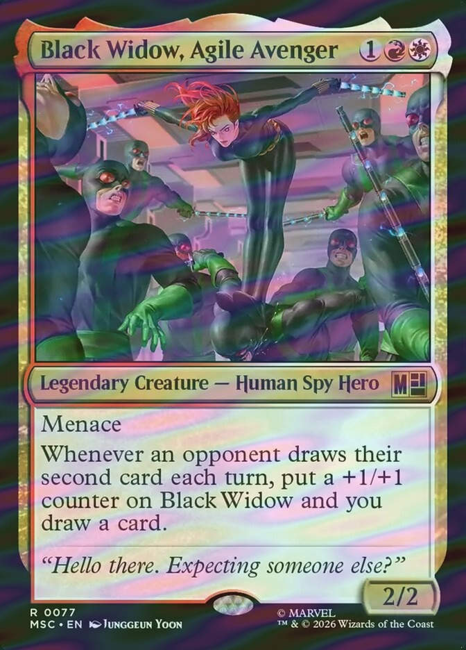 Black Widow, Agile Avenger (MSC) (77) / Surge Foil