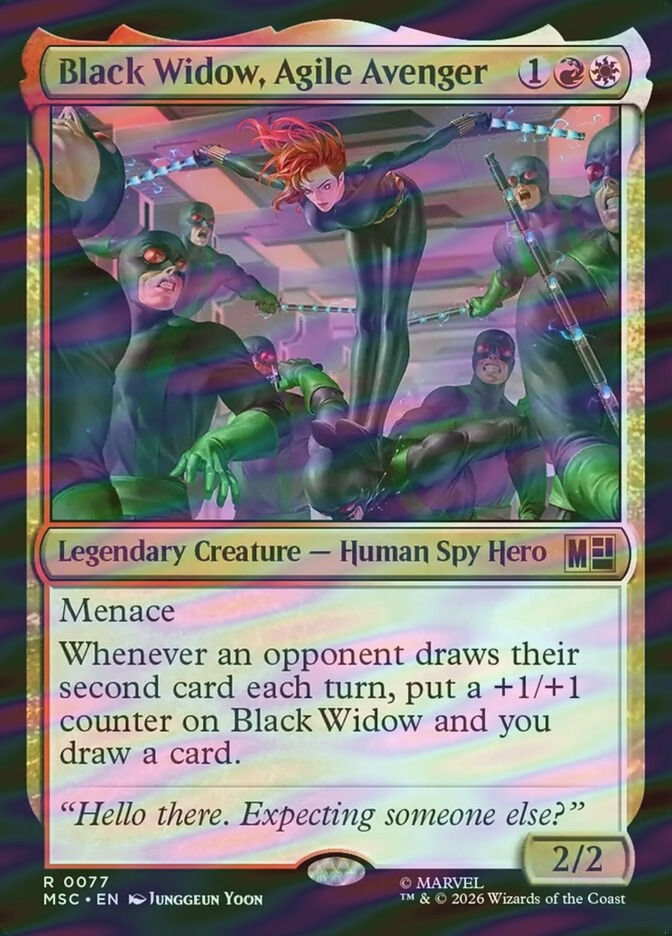 Black Widow, Agile Avenger (MSC) (77) / Surge Foil