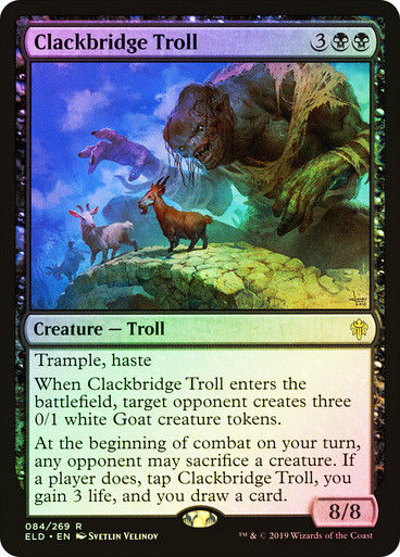 Clackbridge Troll (ELD) (84) / Foil